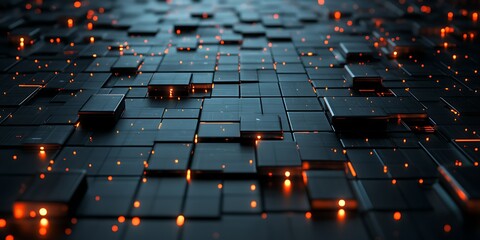Fototapeta premium Abstract technology grid pattern