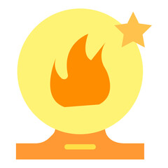 Sorcerer's Sphere Vector Design Icon Style