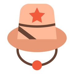 Explorer Hat Vector Design Icon Style