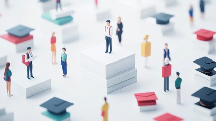 Job listings on an education recruitment website. Featuring positions for teachers and education administrators