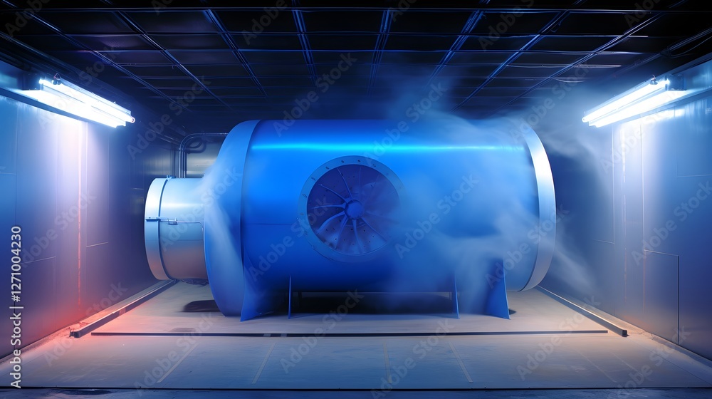 Poster high speed airflow visualization inside a state of the art ventilation duct system showcasing fluid 