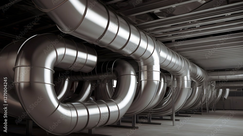Poster stunning visualization of high speed airflow within a state of the art ventilation duct system showc