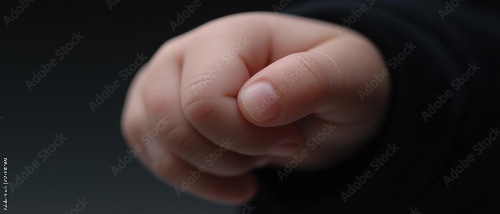 Poster close-up of a person's hand, specifically their index finger. the hand is positioned in a way that t