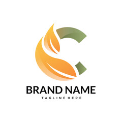 Fototapeta premium C abstract gradient letter logo