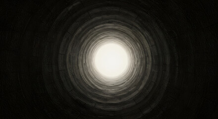 Faint light at end of tunnel distant hope glimmer of possibility fragile optimism
