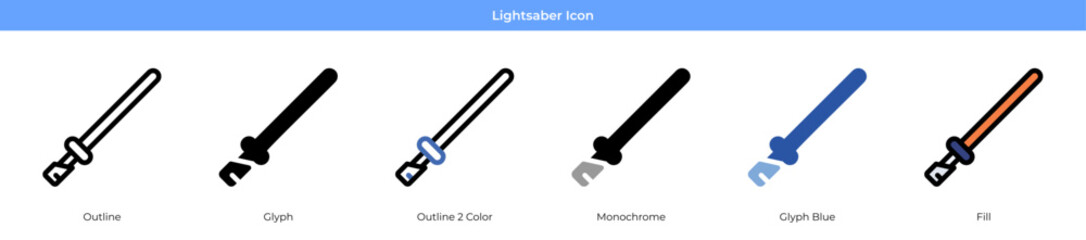 Lightsaber Icon Set