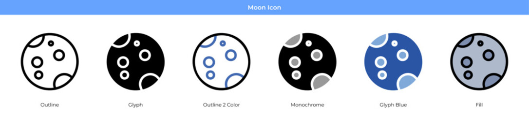 Moon Icon Set
