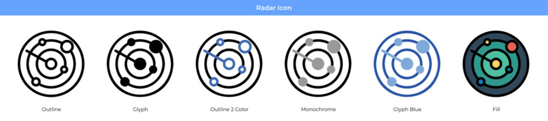Radar Icon Set