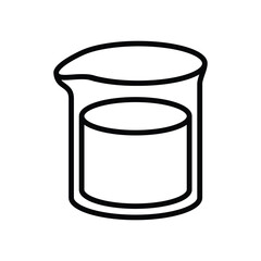 beaker icon vector design template simple and clean