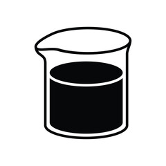 beaker icon vector design template simple and clean