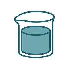 beaker icon vector design template simple and clean
