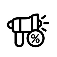 advertisement line style icon