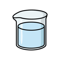 beaker icon vector design template simple and clean