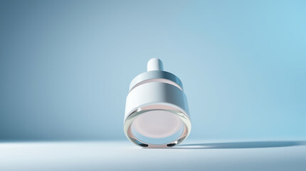 Elegant Glass Dropper Bottle: Serene Minimalist Product Photography