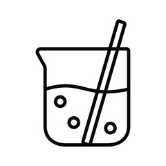 beaker icon vector design template simple and clean
