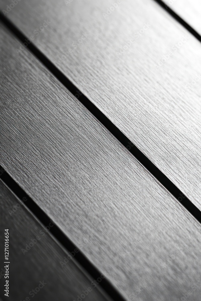 Poster close-up of brushed metal surface with diagonal lines, showing texture and light reflection.