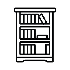 bookshelf icon vector design template simple and clean