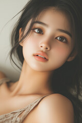 Naklejka premium 美しさ, 顔, モデル, 笑う, ファッション, 人々, 髪の毛, 笑みを浮かべている, 人, ブルネット, シティ, アウトドア, 通り, ライフスタイル, 淑女, 1, 頭, ハピネス, 化粧,女, 美しさ, 髪の毛, モデル, ファッション, 顔, うっとりさせる魅力, 化粧, 人, ドレス, ブルネット, 肌, 唇, 化粧, 淑女, 目, 暗い, 黒, ふしだらな, スタジオ, 好色
