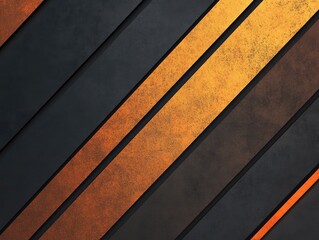 Fototapeta premium Abstract geometric pattern with diagonal textured stripes on dark background