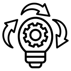 Innovation Icon Element For Design
