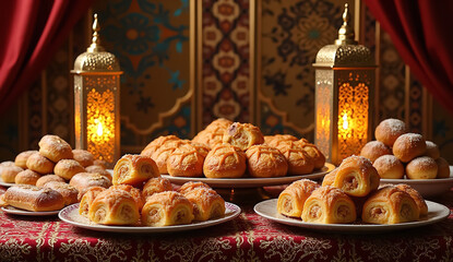 A ramdan sweet dishes pastries