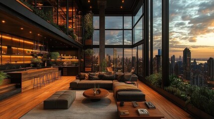 Contemporary Loft Haven with Spectacular Urban Views