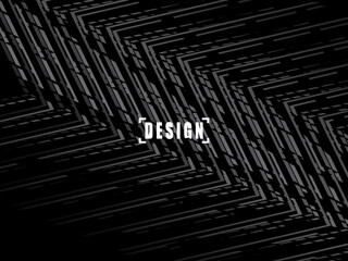 Abstract futuristic dark black background with modern design. Realistic 3d wallpaper with luxurious flowing lines. Elegant background for posters, websites, brochures, cards, banners, apps, etc.	