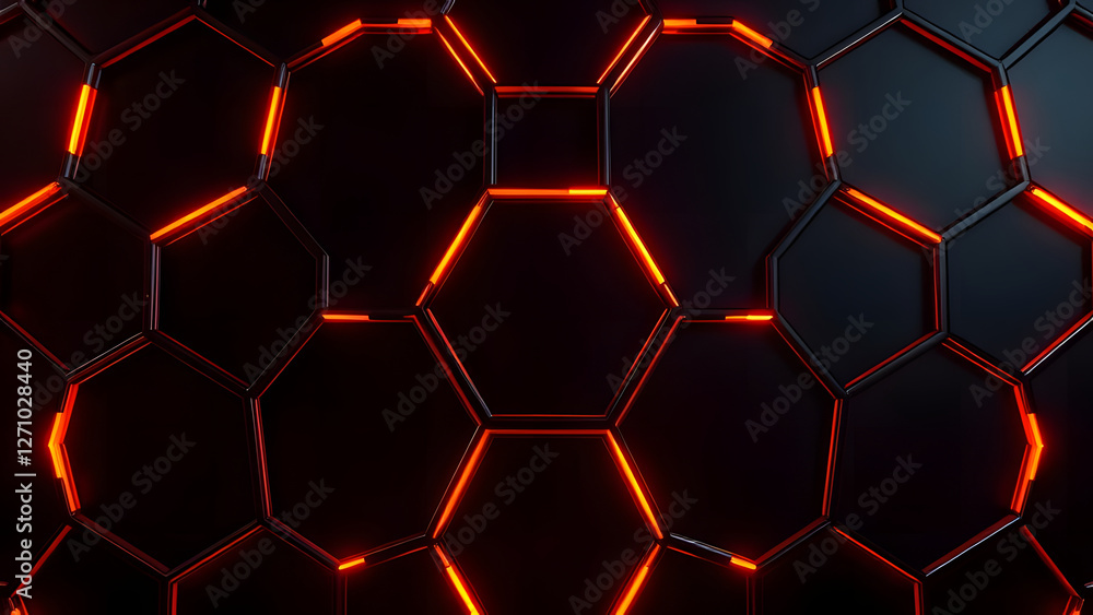 Poster honeycomb hexagonal pattern texture vector illustration