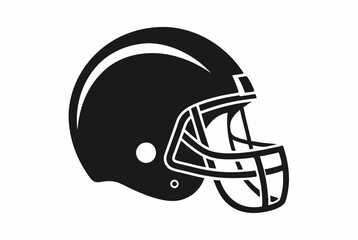 american football helmet  silhouette