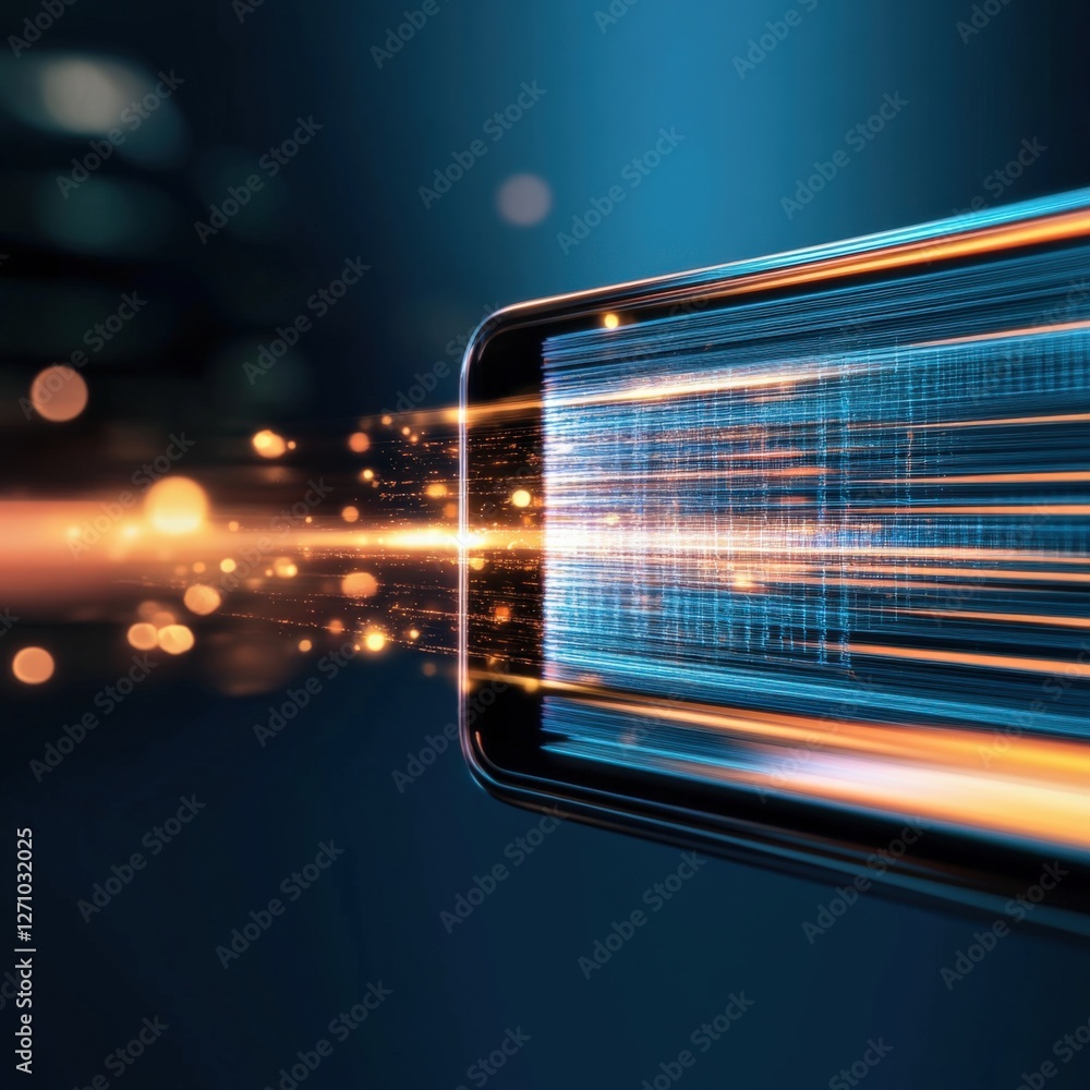 Aufkleber explore cutting-edge technology at the global tech show virtual space digital art showcase dynamic p