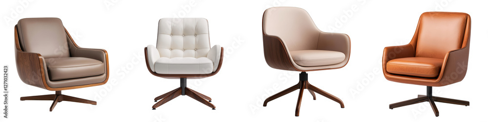 Poster a collection of stylish and comfortable swivel chairs that can elevate the design and functionality 