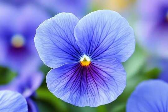 Viola Odorata - Blue Violet Flower in Nature with Perfumed Botanical Flora