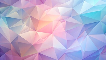 Obraz premium Abstract low-poly background in pastel colors with a smooth gradient effect and copy space 