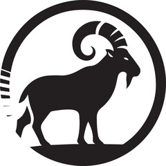 Goat Silhouette Logo