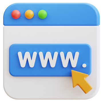 web icon 3d graphic illustration