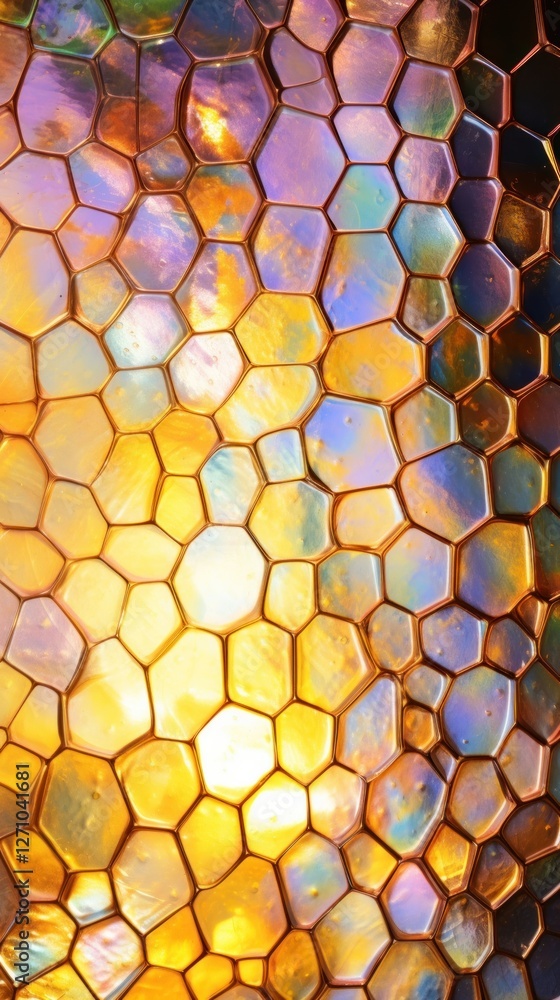 Poster checkerd pattern glass fusing art backgrounds honeycomb textured.