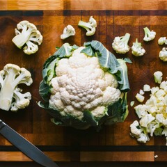 Cauliflower Preparation: Whole, Halved & Florets