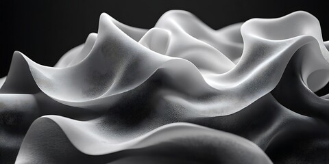 Fototapeta premium Abstract textile folds, Studio shot