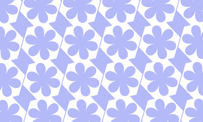 Simple Floral Pattern Cute Flowers Seamless
