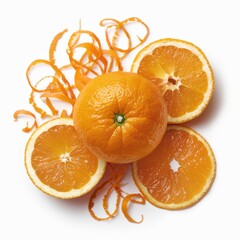 Orange Citrus: Whole, Halved & Sliced