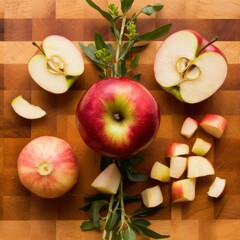 Apple Variety: Whole, Halved & Sliced