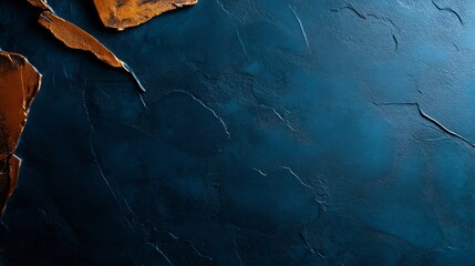 Naklejka premium Abstract Blue and Gold Texture Background: A Luxurious Design Element