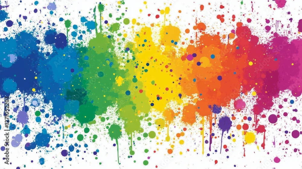 Poster a visually captivating abstract background with a dynamic and energetic array of vivid multicolored 
