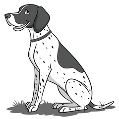 High Quality German Shorthaired Pointer Dog Vector