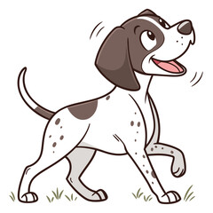 High Quality German Shorthaired Pointer Dog Vector