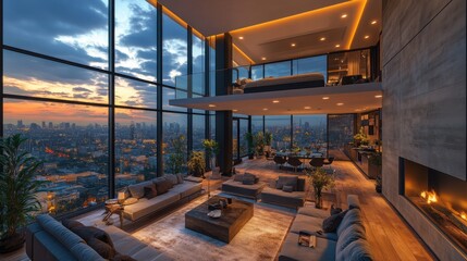 Sophisticated Loft Living with Panoramic City Views.