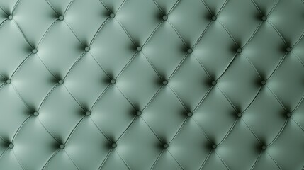 Close-up of green tufted leather texture with elegant diamond pattern, perfect for background design.