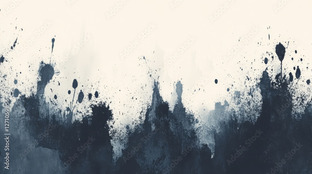 Poster for creative design, a vintage distressed raw textured monochrome abstract digital art pattern featu