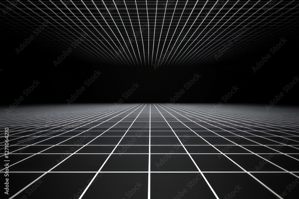 Aufkleber grid pattern technology abstract virtual.