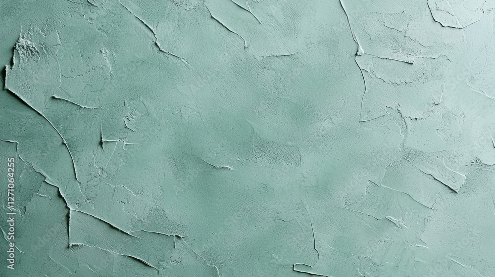 Poster green abstract textured background with plaster effect, ideal for creative design projects and artis